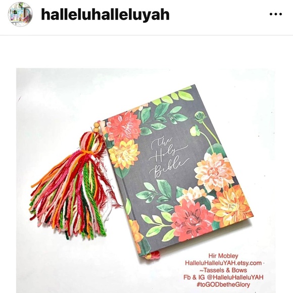 🩷 SOLD 🩷 New Bible Hosanna Revival Dahlias Journaling Single Column Black - Picture 4 of 12